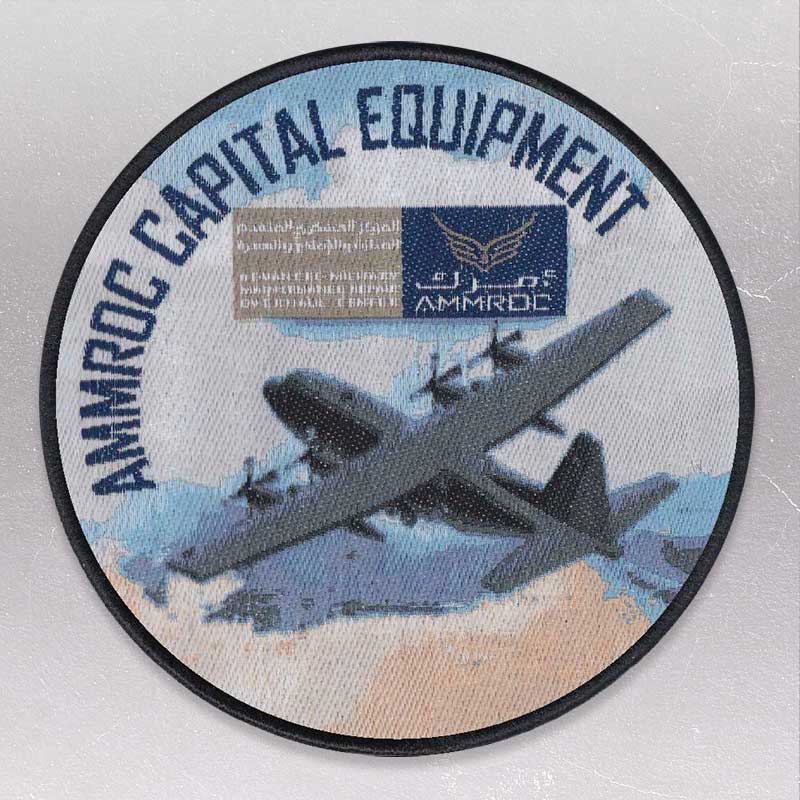 Woven patch with photographic realism example